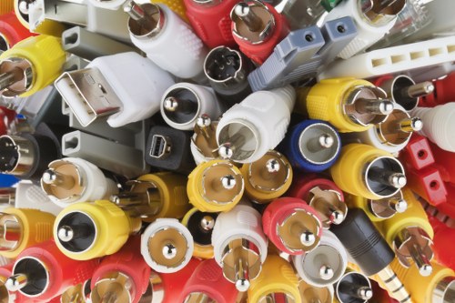 Small office interior with items for removal